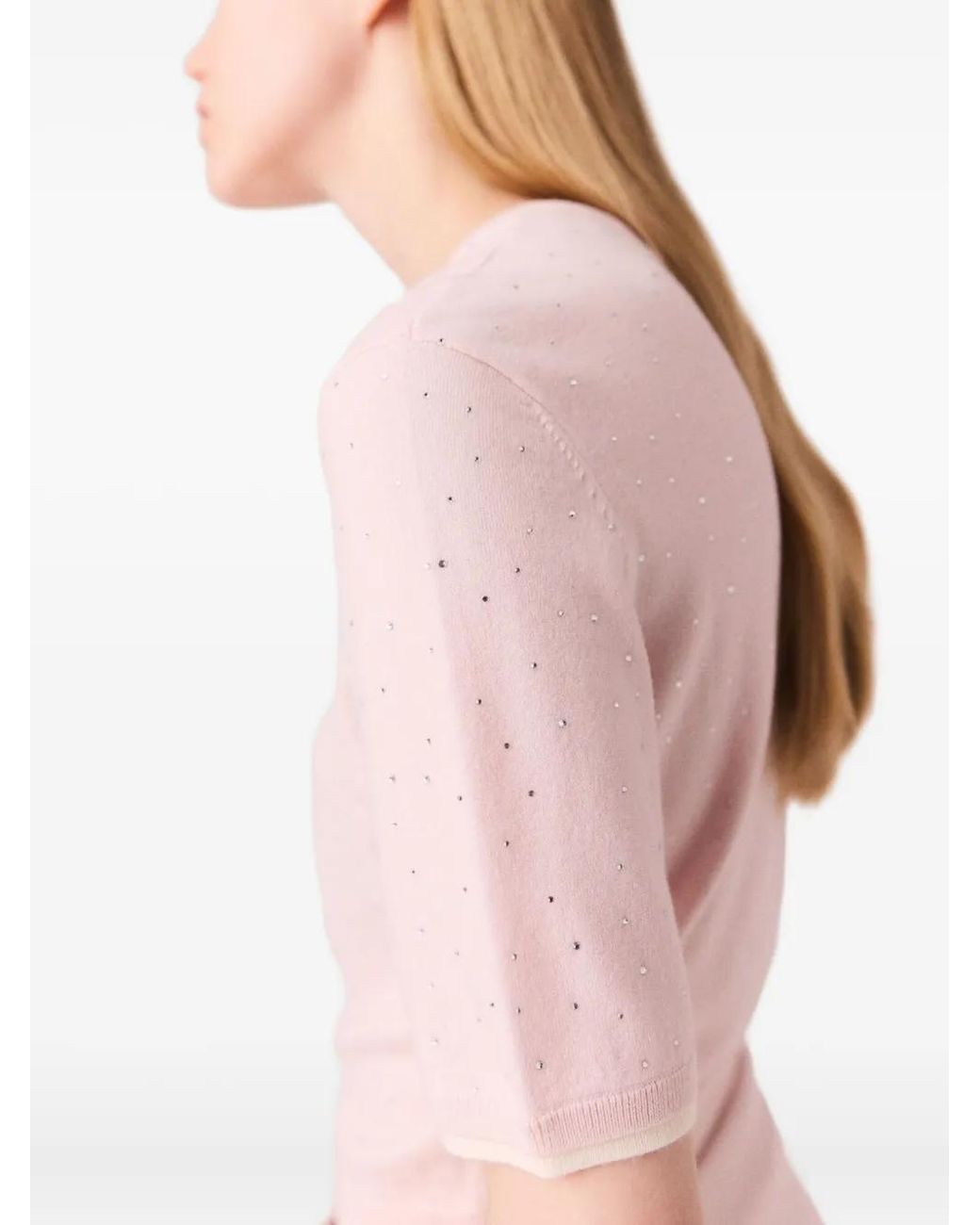 Maje Pink Short-Sleeved Top