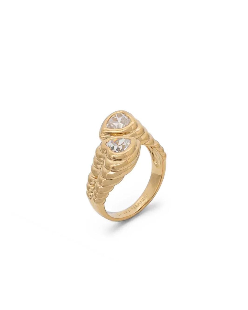 Chiara Ferragni Metallic Bague À Ornements En Cristal