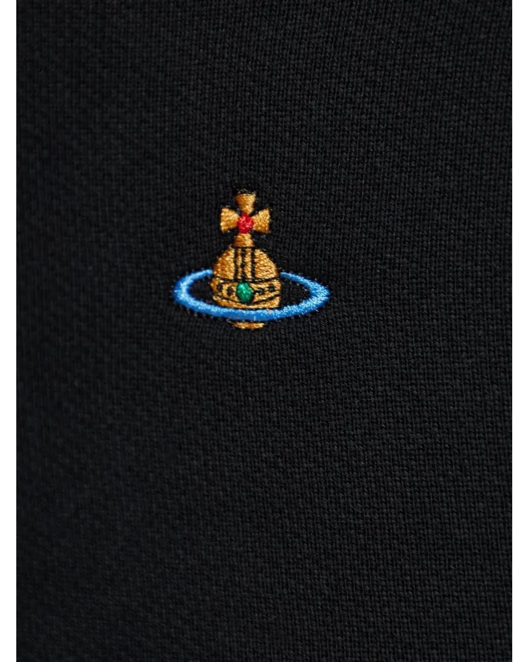 Vivienne Westwood Black Logo Drawstring Track Pants
