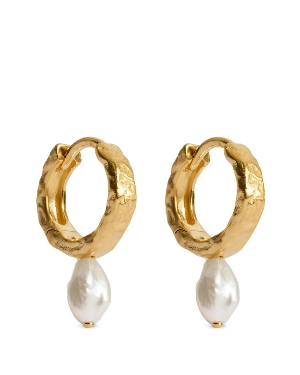 Monica Vinader Metallic Capri Pearl Earrings