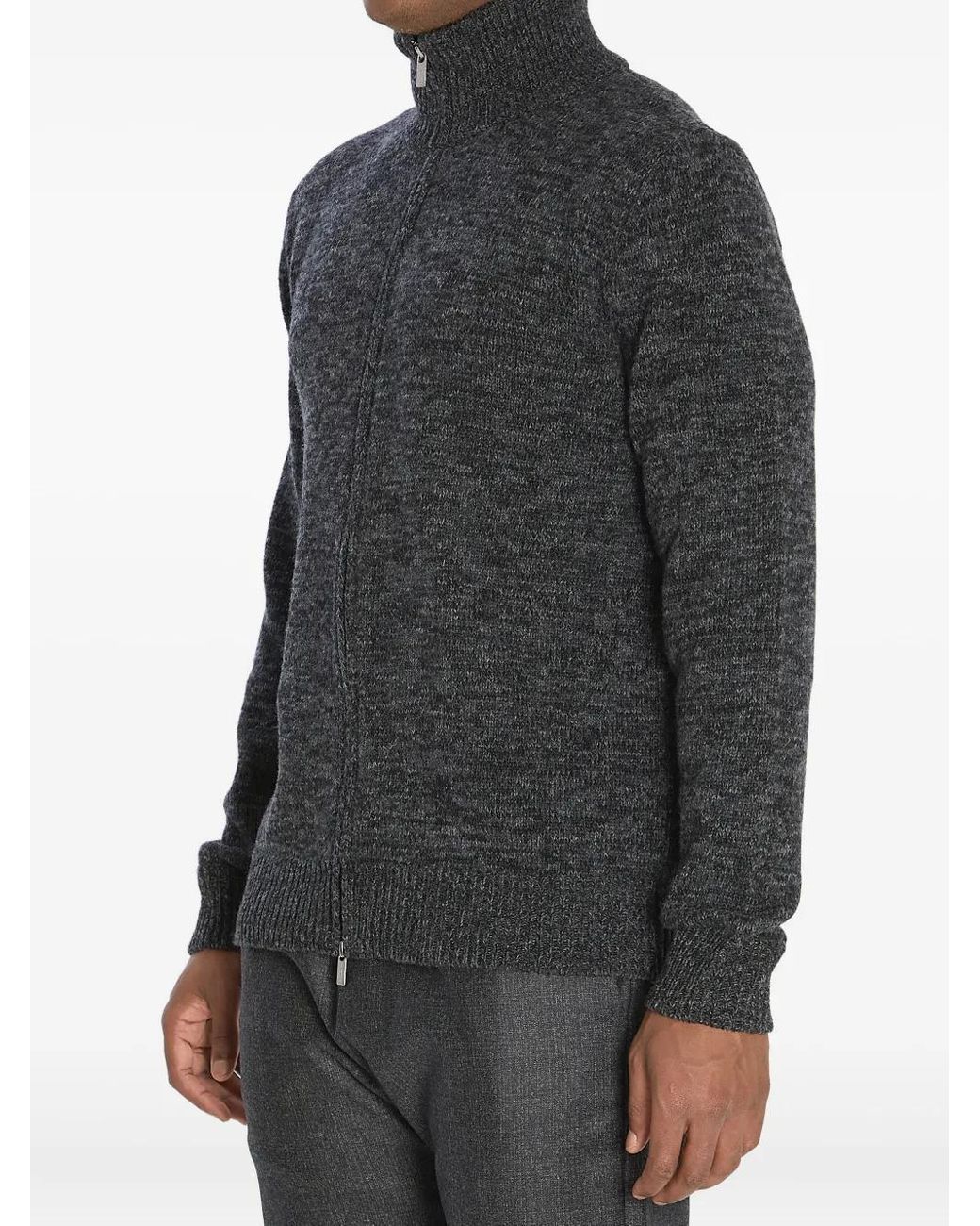 Jersey Con Cremallera Barena de hombre de color Gray
