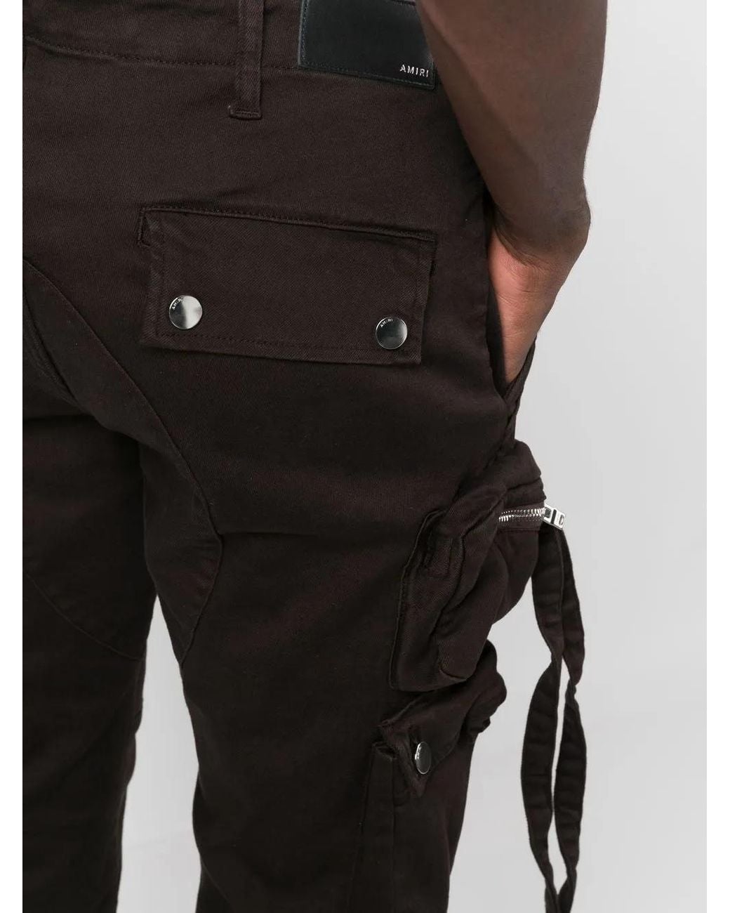 Amiri Black Slim-Fit Cargo Pants for men