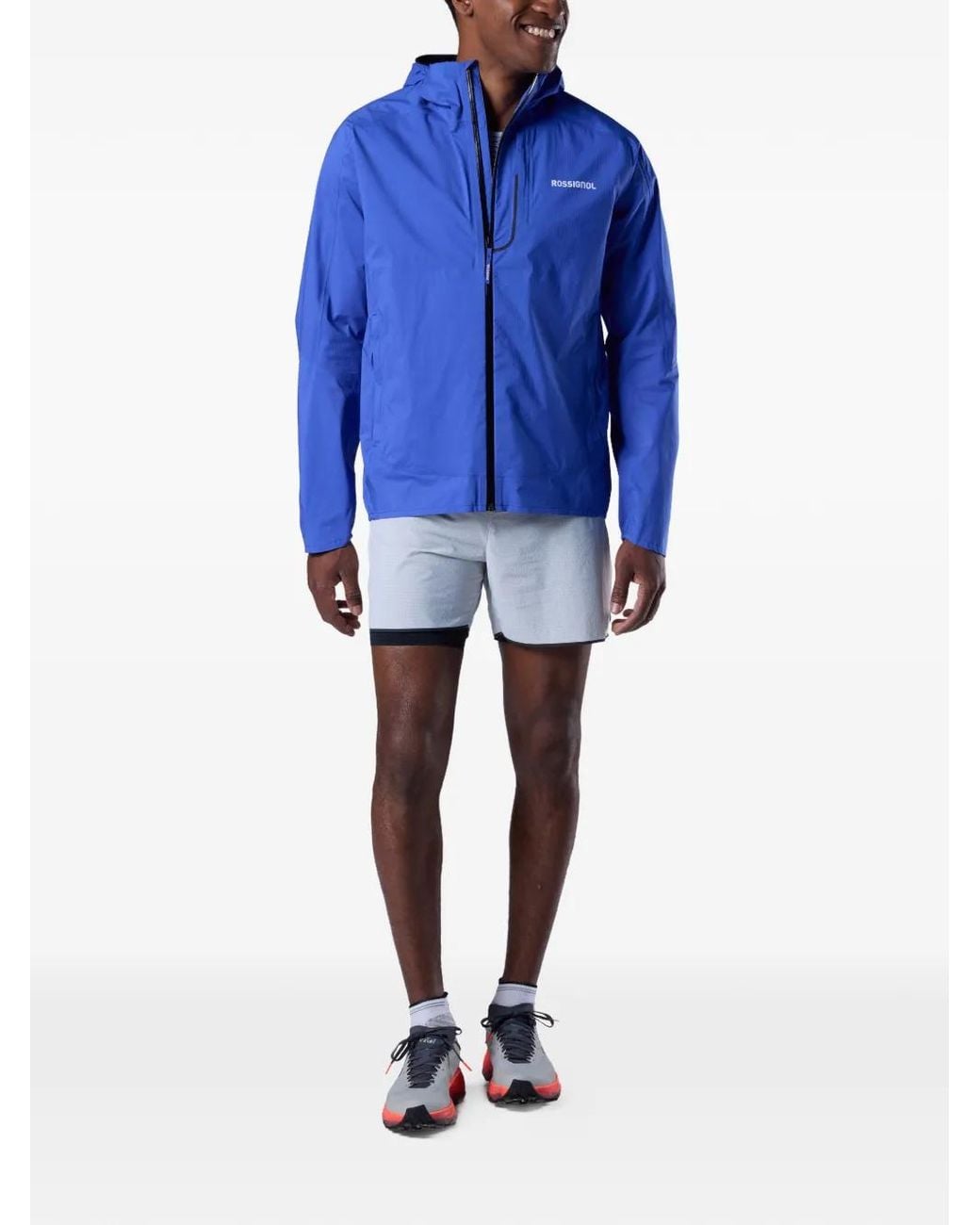 Rossignol Blue Rainproof Shell Jacket for men