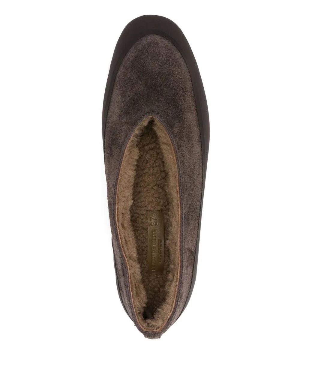 Le Monde Beryl Brown Apres Ski Shearling Ballet Flats
