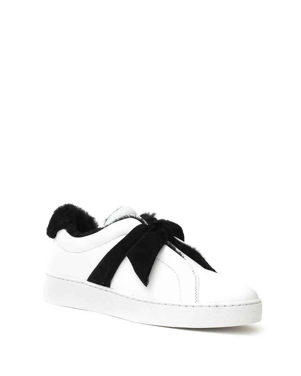 Alexandre Birman Black Shearling-Trimmed Sneakers