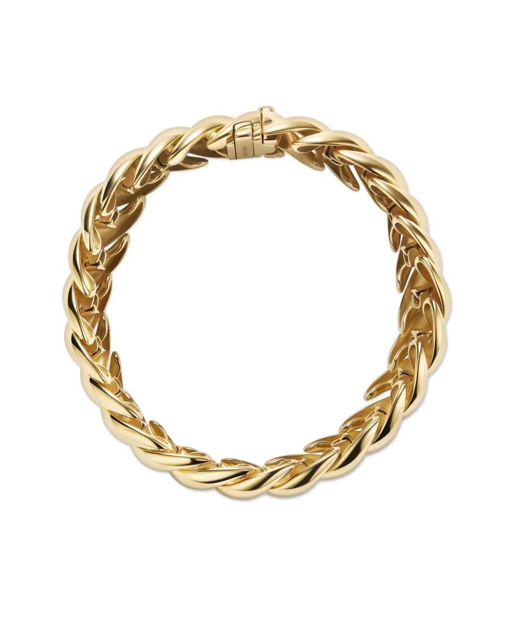 David Yurman Metallic 18Kt Sculpted Cable Bracelet (14Mm)