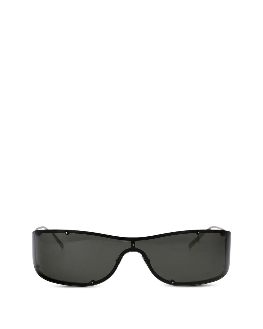 Saint Laurent Black Sl 807 Rectangle-Frame Sunglasses