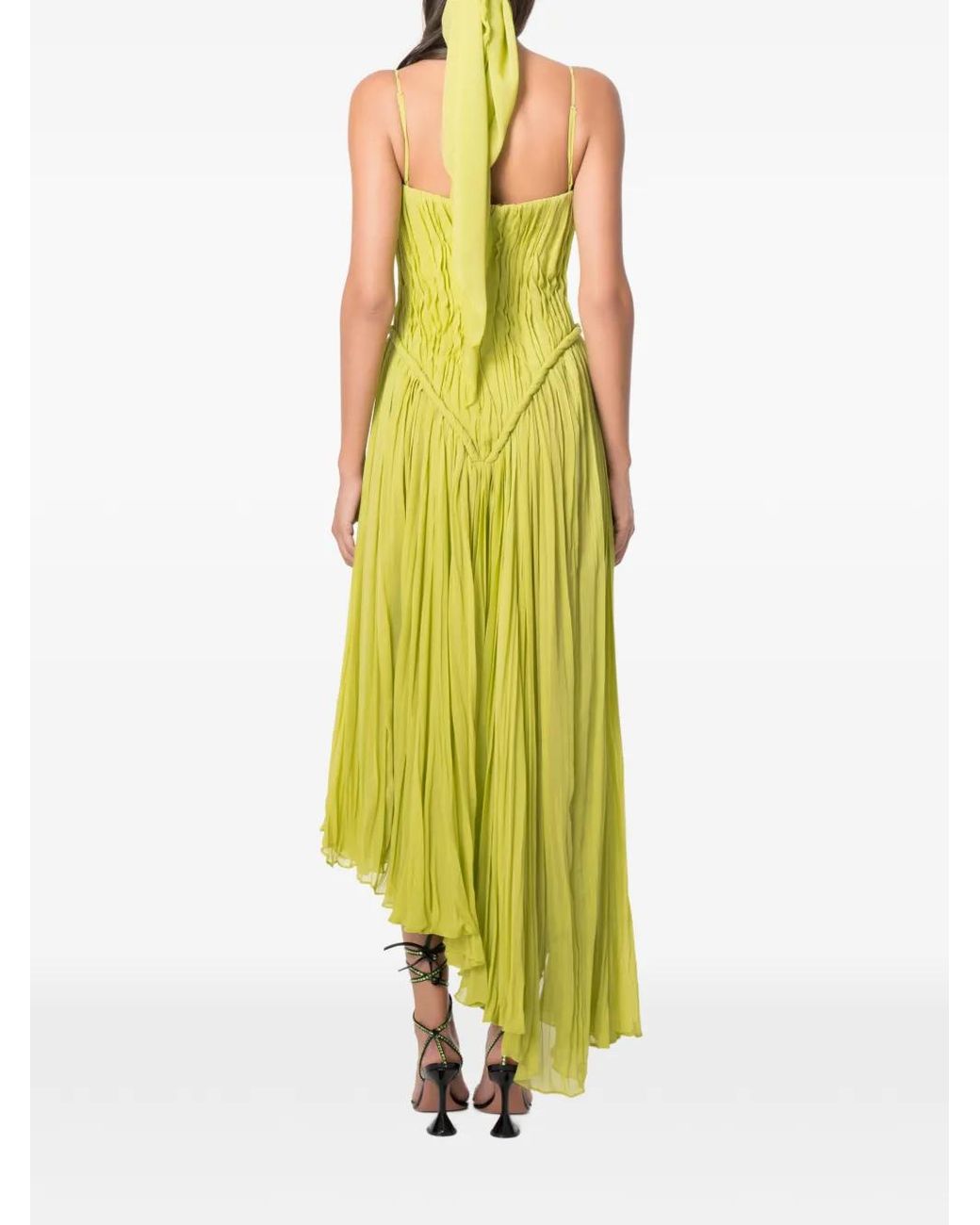 NORINA ST Yellow Alice Ruched Maxi Dress