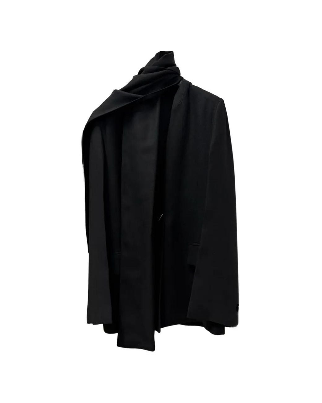 Blazer Con Solapas De Bufanda Totême de color Black