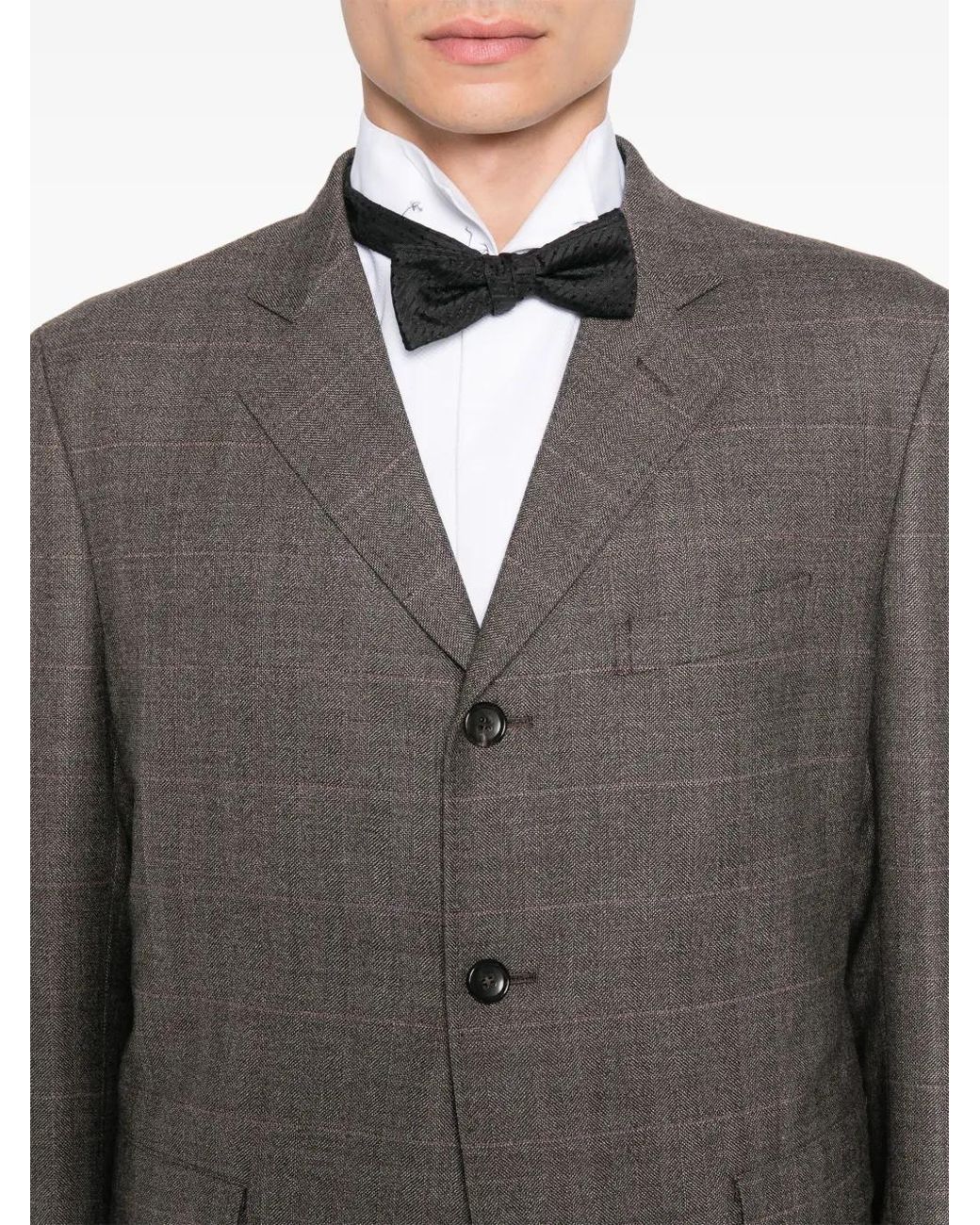Junya Watanabe Gray Panelled Coat for men