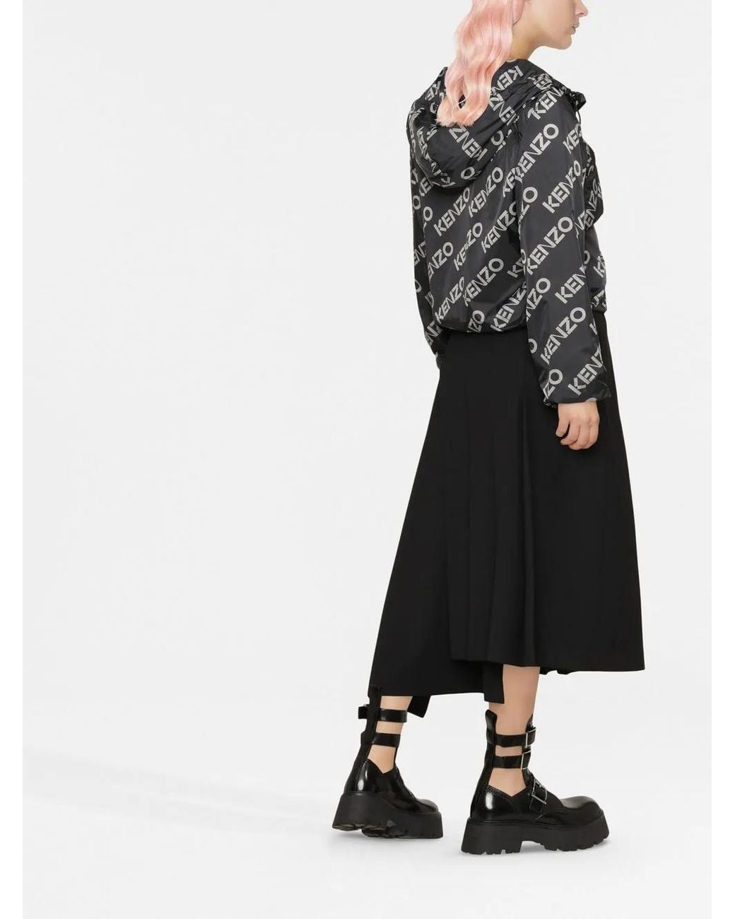 KENZO Black Logo-Print Jacket