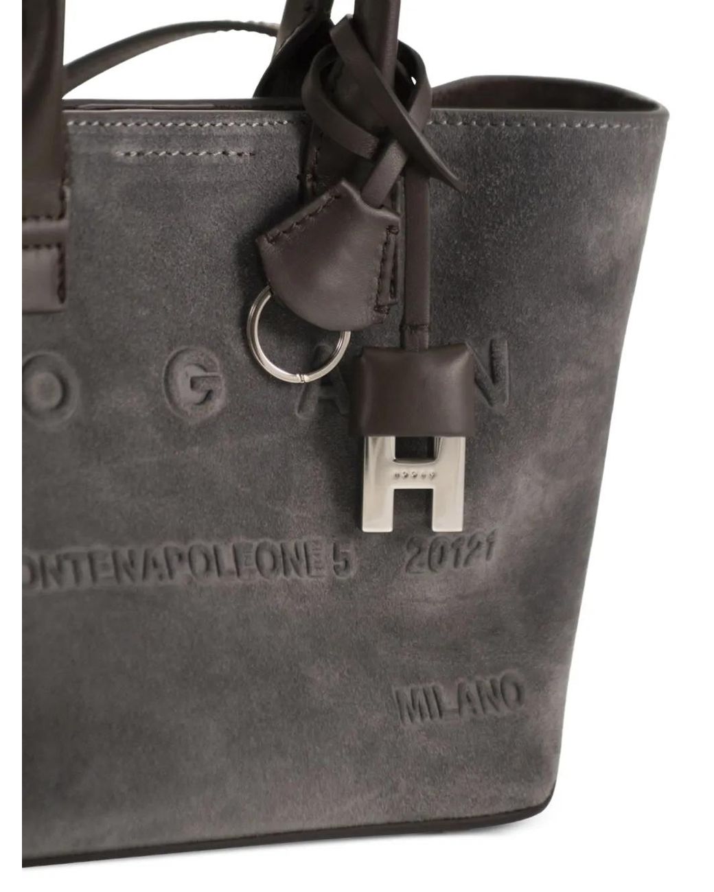 Hogan Black Address Shopping Bag Mini