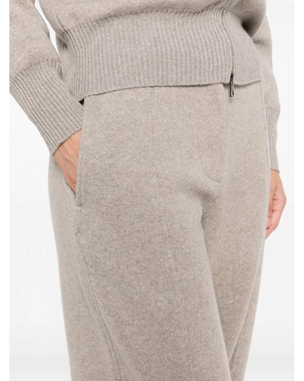 Panicale White Straight-Leg Trousers