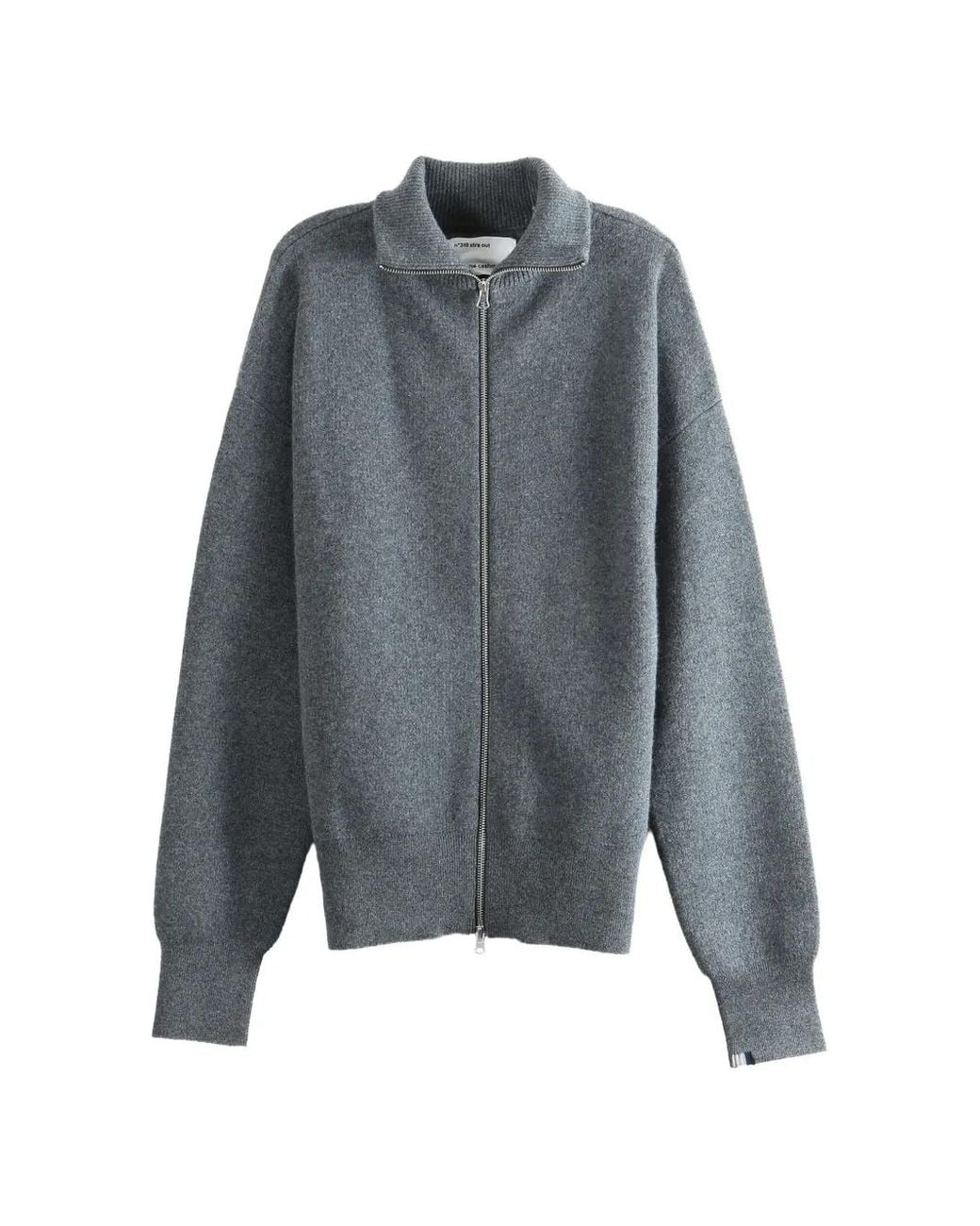 Extreme Cashmere Gray N°319 Cashmere Zip-Up Cardigan for men