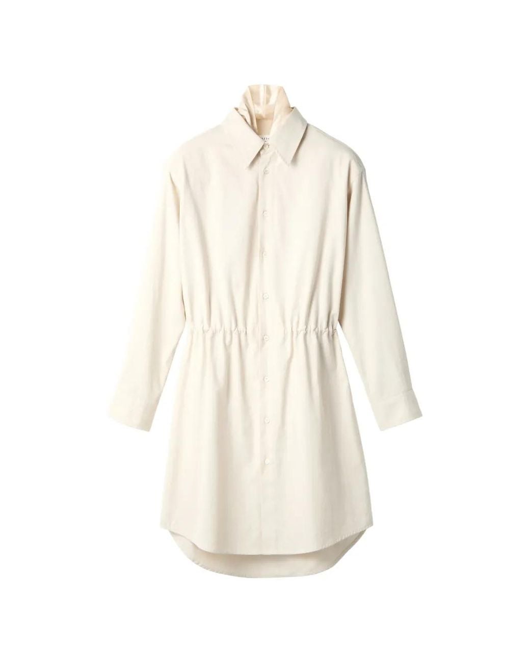 MM6 by Maison Margiela White Button-Front Shirt Dress