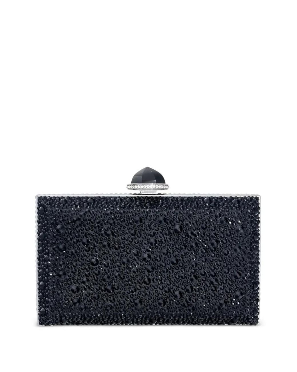Judith Leiber Blue Pochette Skylar À Ornements En Cristal