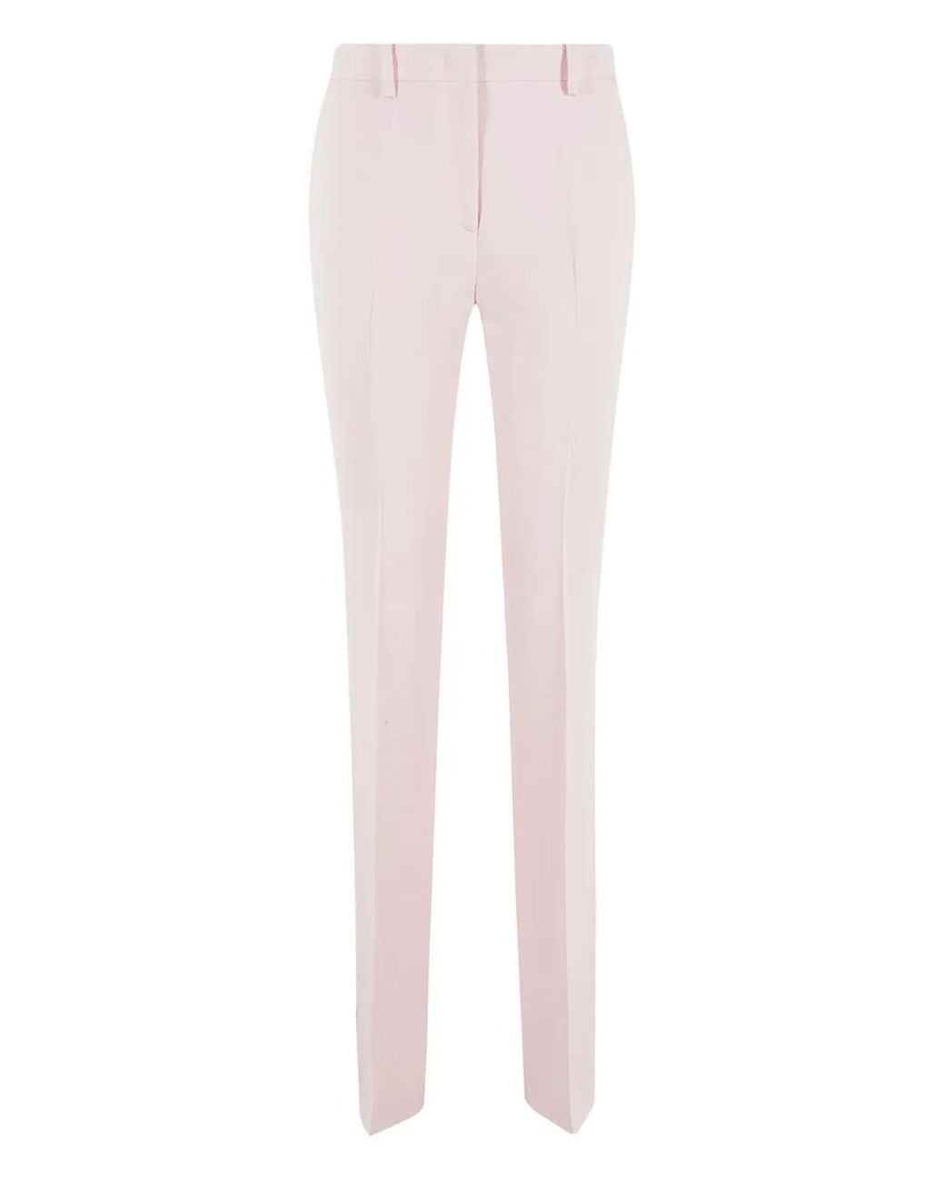 Pantalones De Vestir Con Pinzas N°21 de color Pink