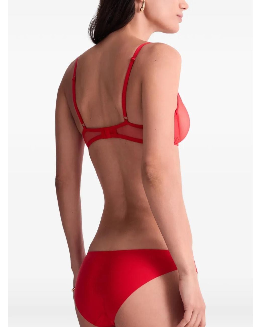 Aubade Sheer Emotion Embroidered Thong