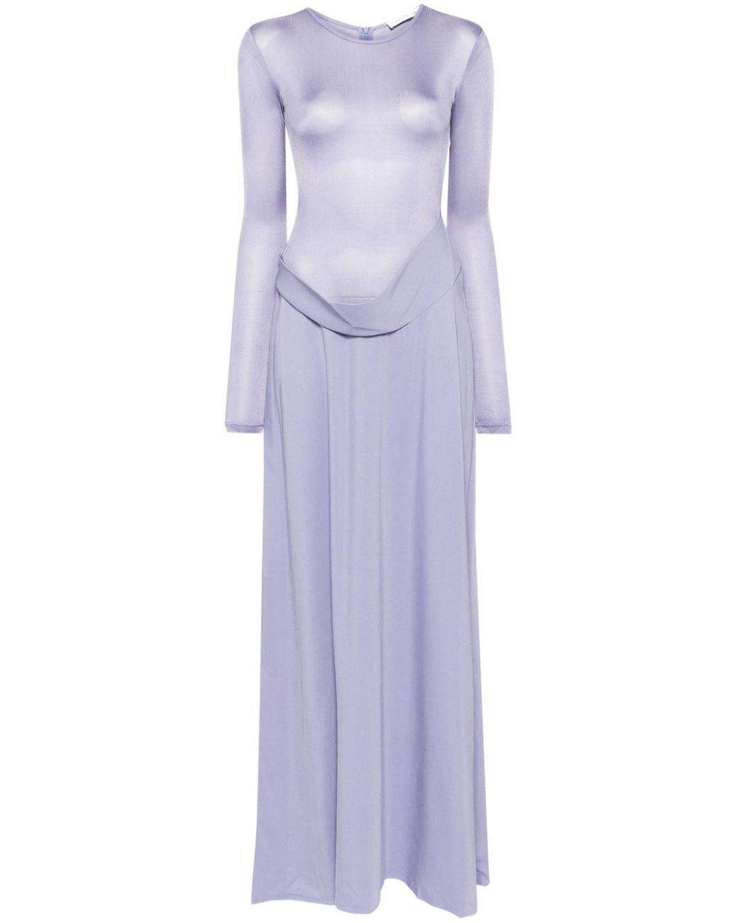 christopher esber sheer torso long sleeve dress Christopher esber silk dress