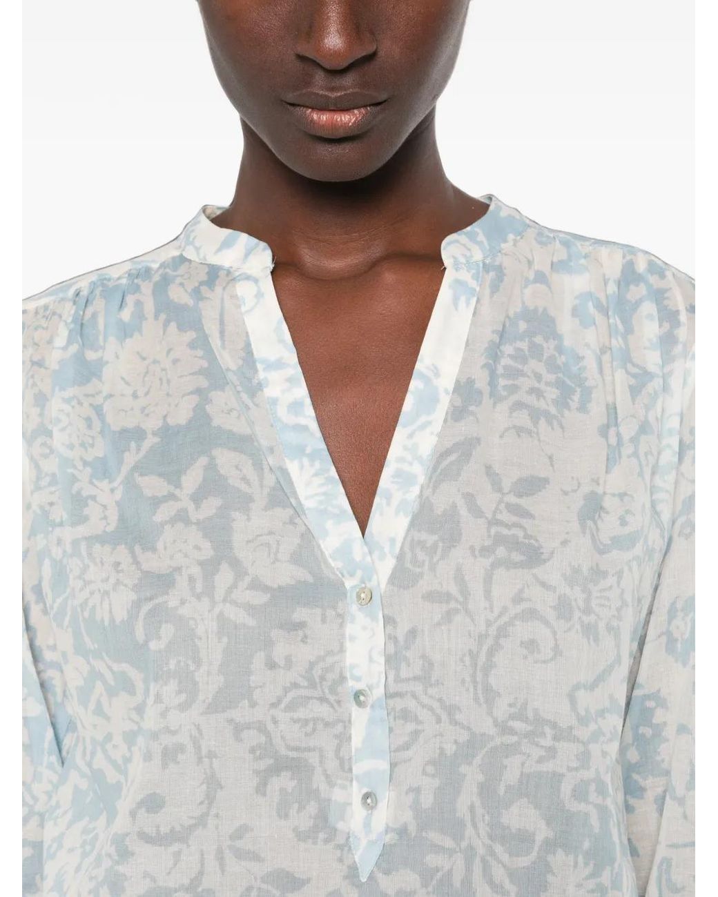 Blouse Devona À Fleurs MAISON 123 en coloris White