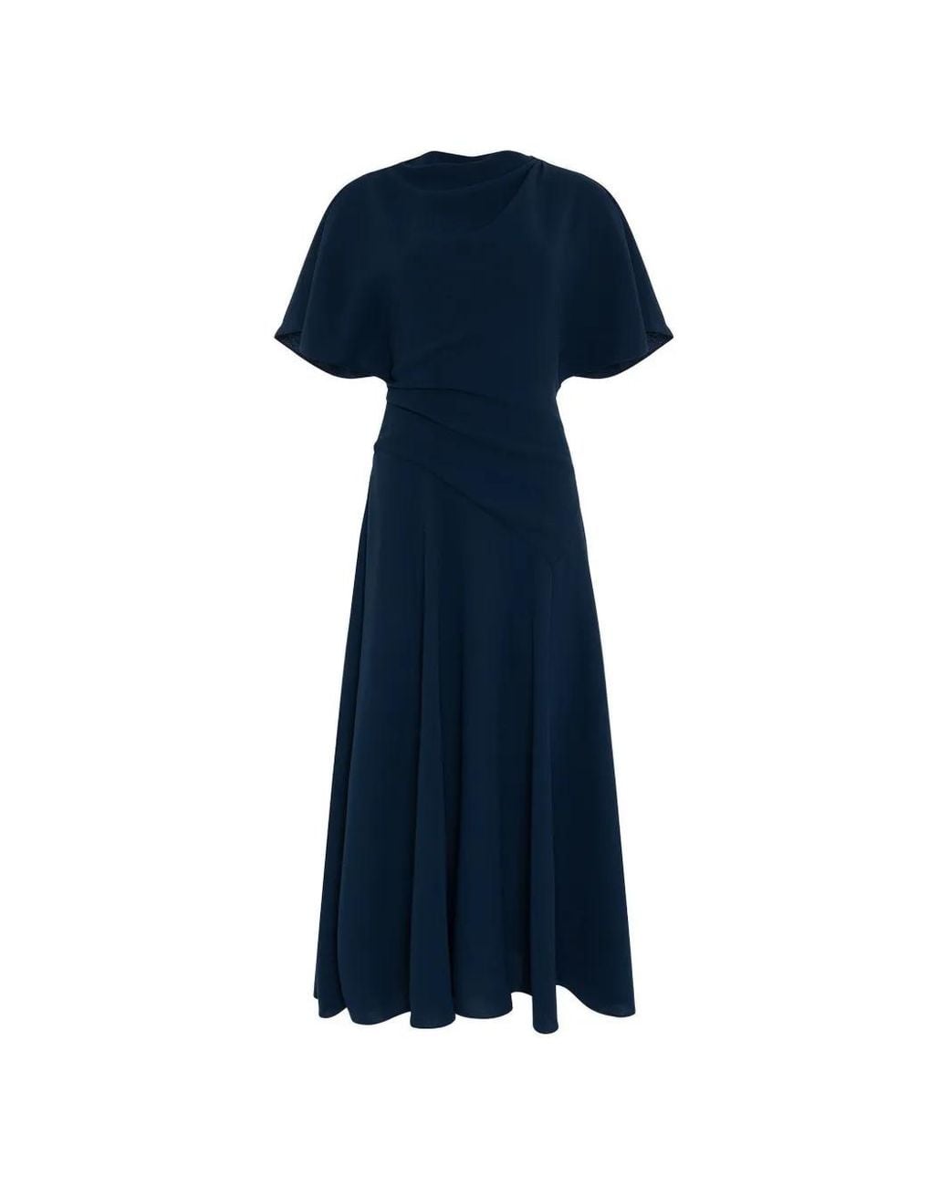 Roksanda Blue Etta Draped Midi Dress