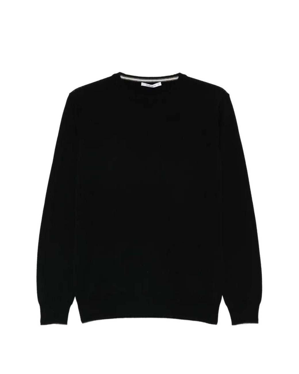 Kangra Black Crew-Neck Sweater for men