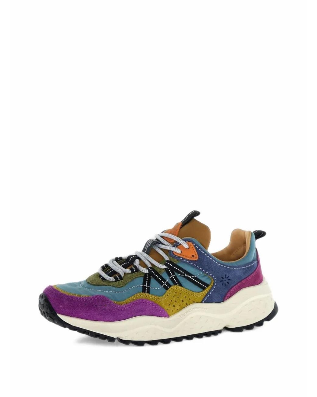 Flower Mountain Blue Sanchia Panelled Sneakers