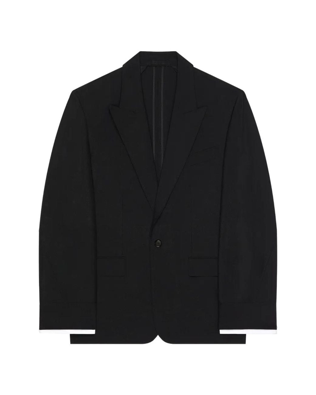 Givenchy Black Couture Seam Single-Breasted Jacket for men