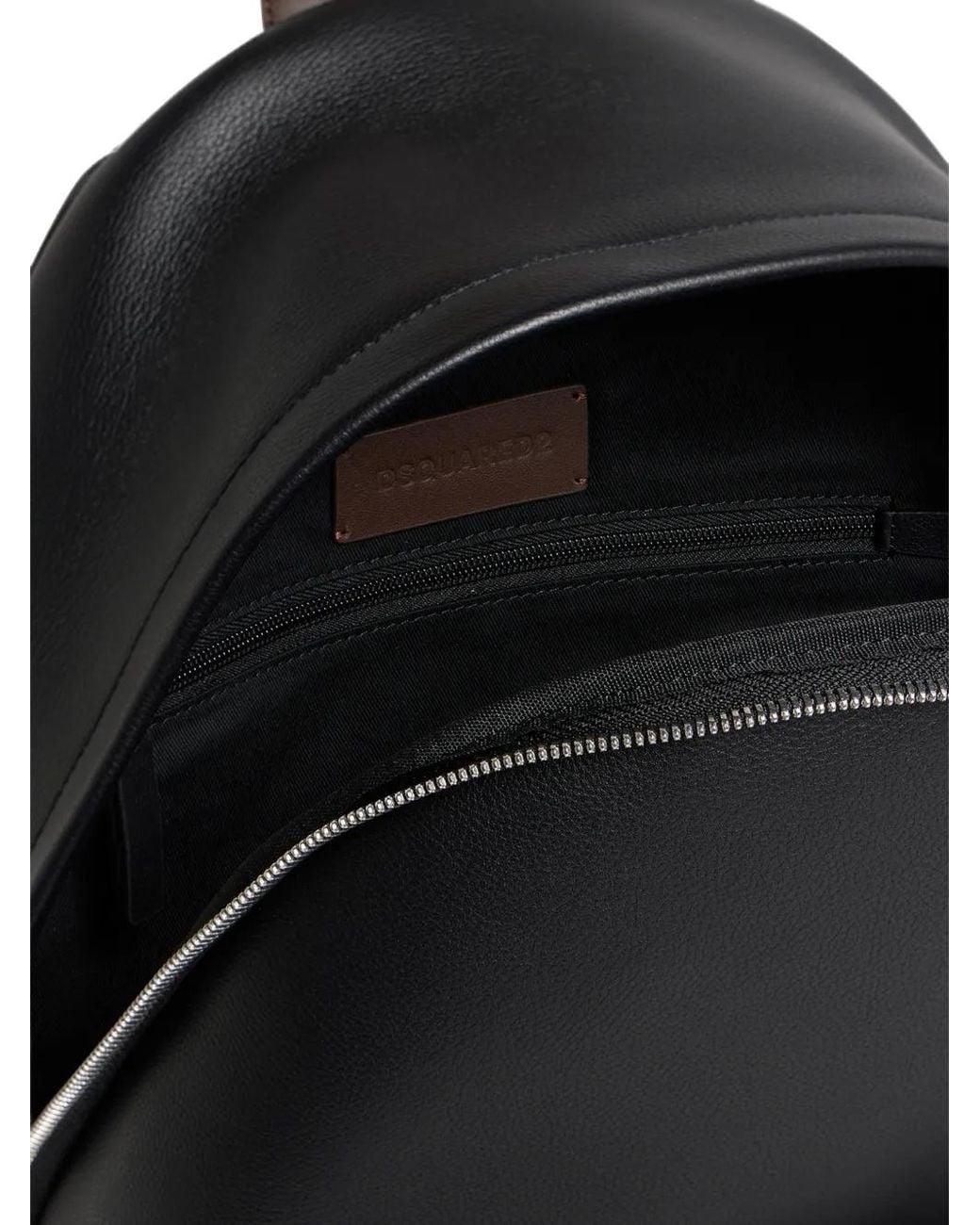 DSquared² Black D2-Upside-Down Backpack for men