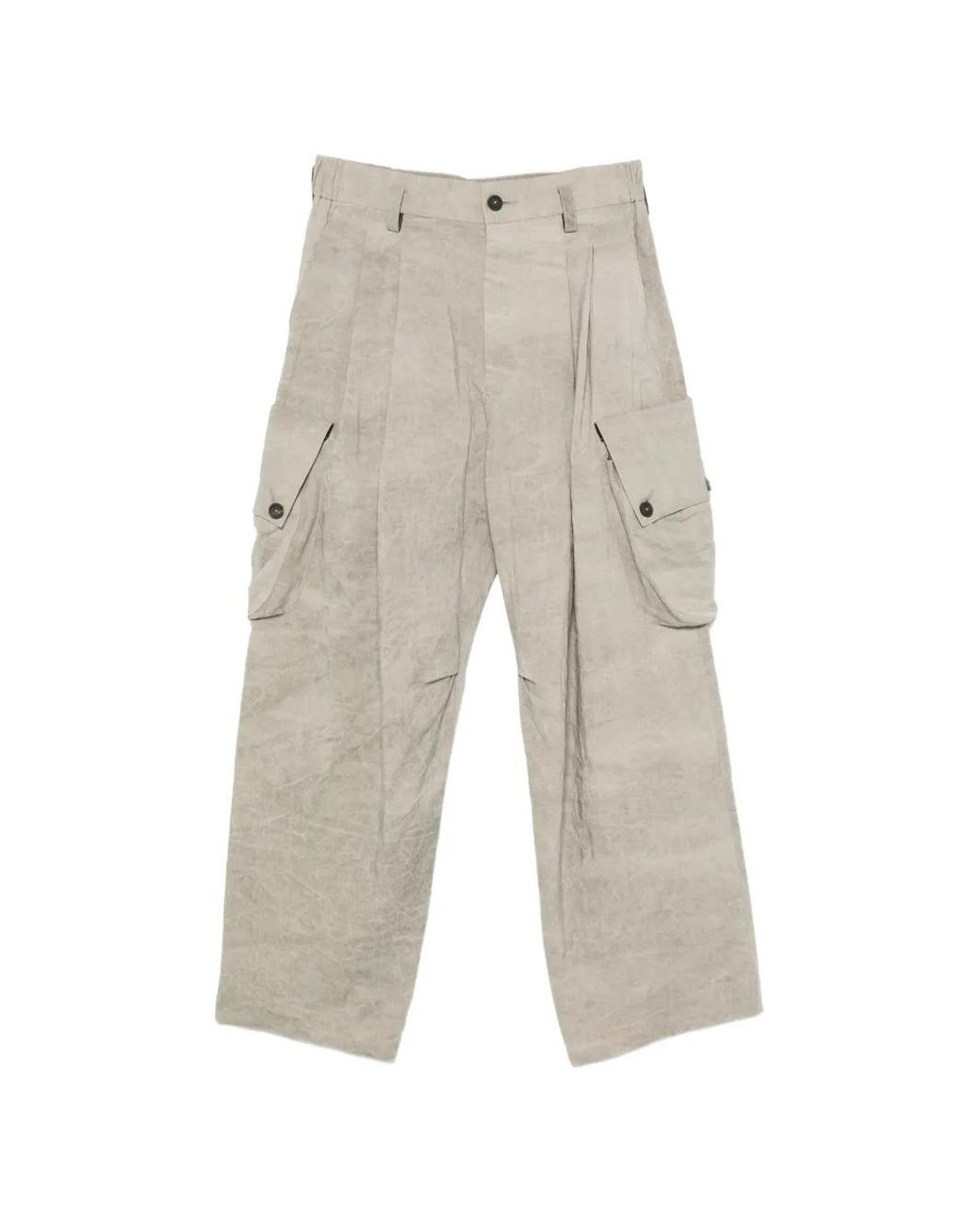 Ziggy Chen White Pantalon Sarouel À Poches Cargo for men