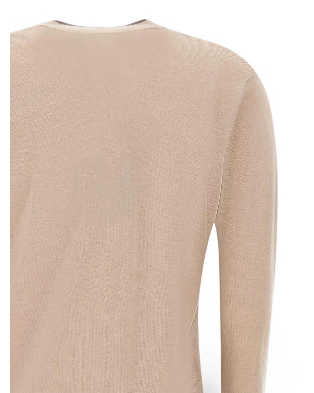 Max Mara Natural V-Neck Contrast-Trim Cardigan