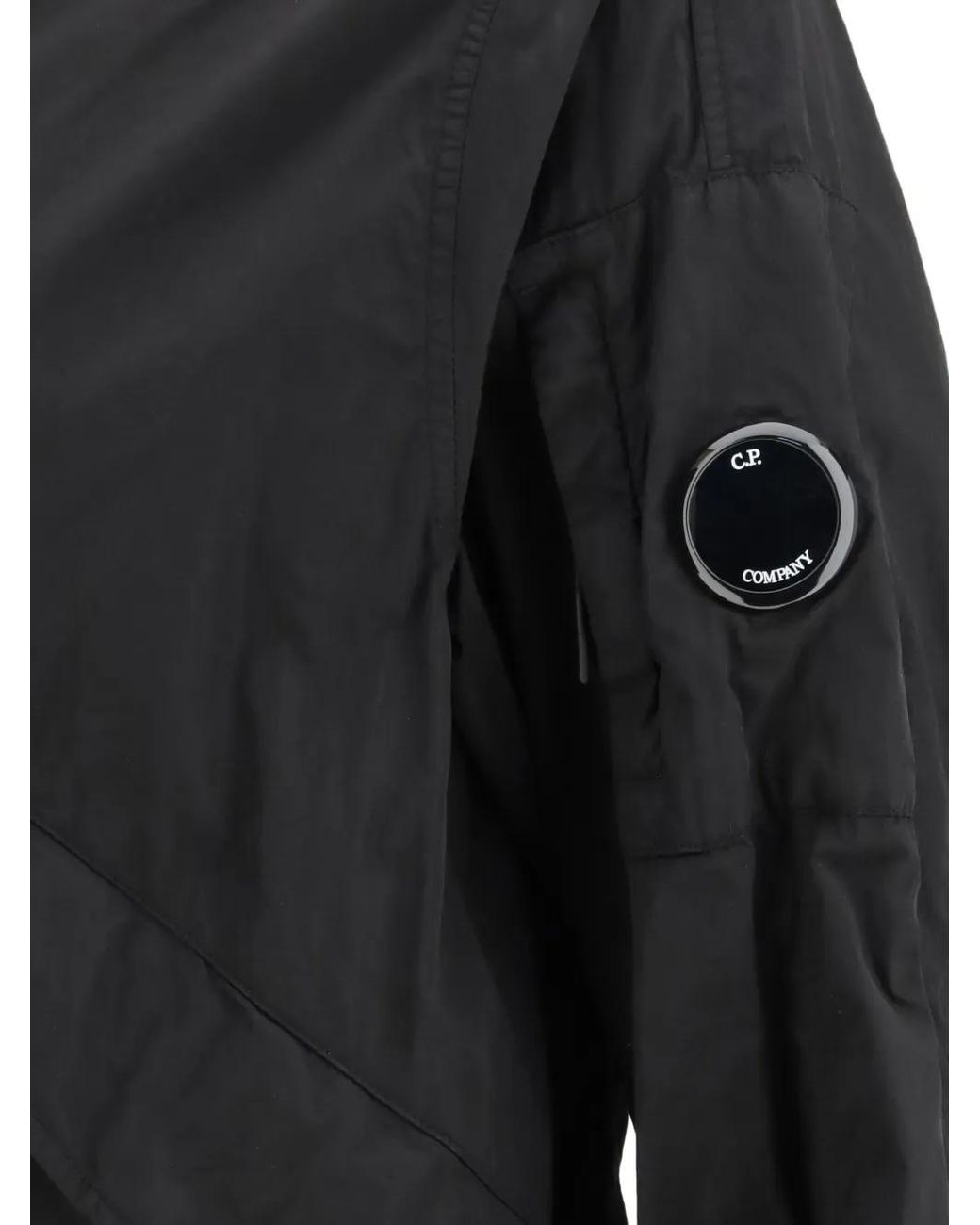 C P Company Black Chrome-R Goggle Jacket for men