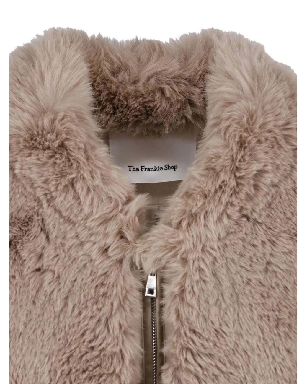 Frankie Shop Brown Veste Senna En Fourrure Artificielle