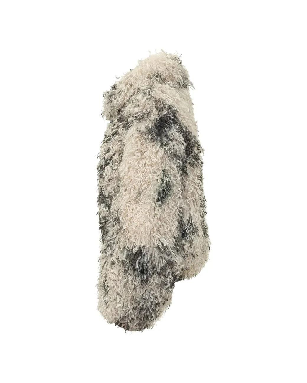 Seafarer White Lilly Shearling-Effect Jacket