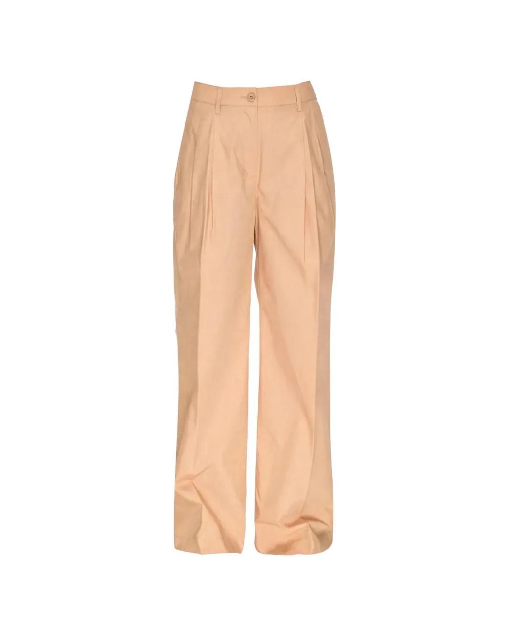 Ecoalf White Oniar Pleated Trousers