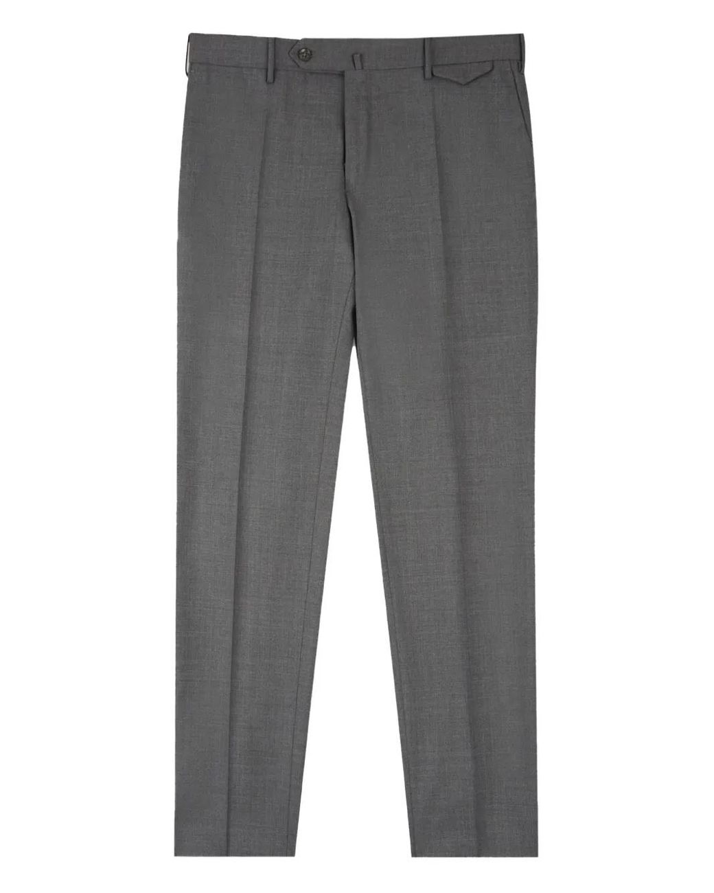 Slowear Gray Flap-Pocket Wool Trousers for men