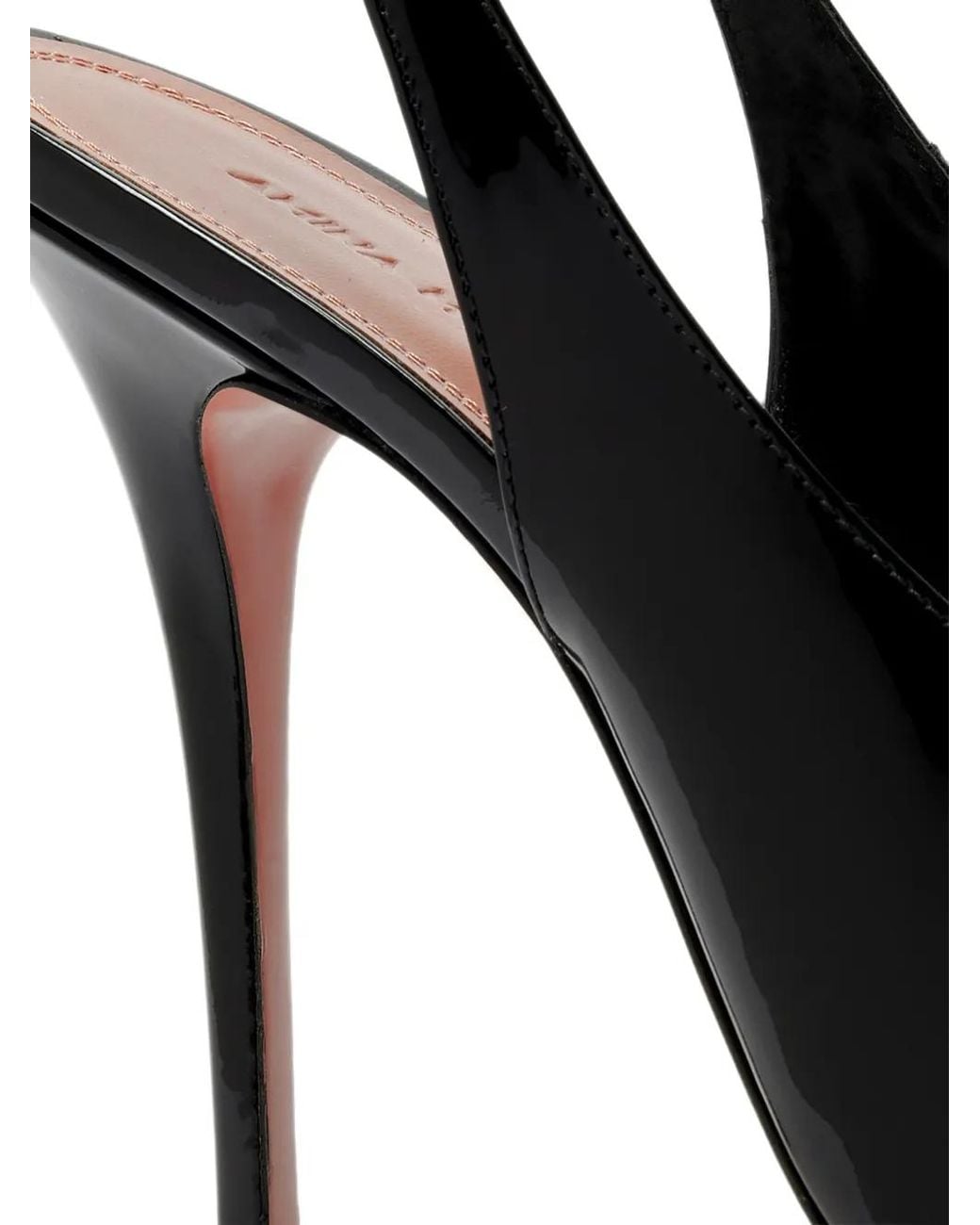 AMINA MUADDI White Anok Patent-Leather Sandals