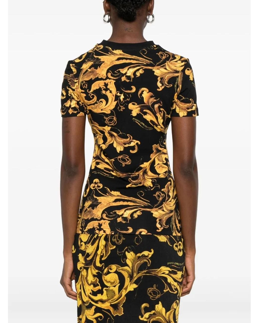 Versace Jeans Couture Black All-Over Print T-Shirt