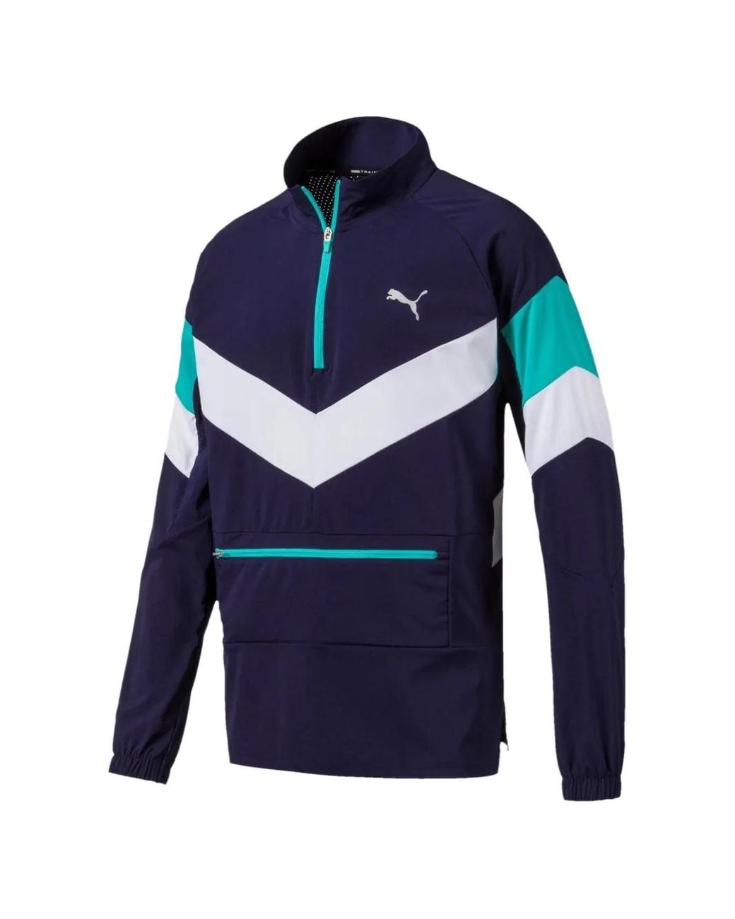 Giacca Reactive Packable Con Mezza Zip di PUMA in Blue da Uomo