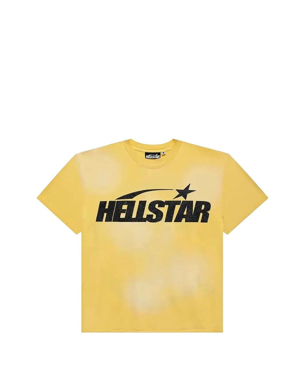 HELLSTAR Yellow Glitter-Logo T-Shirt for men