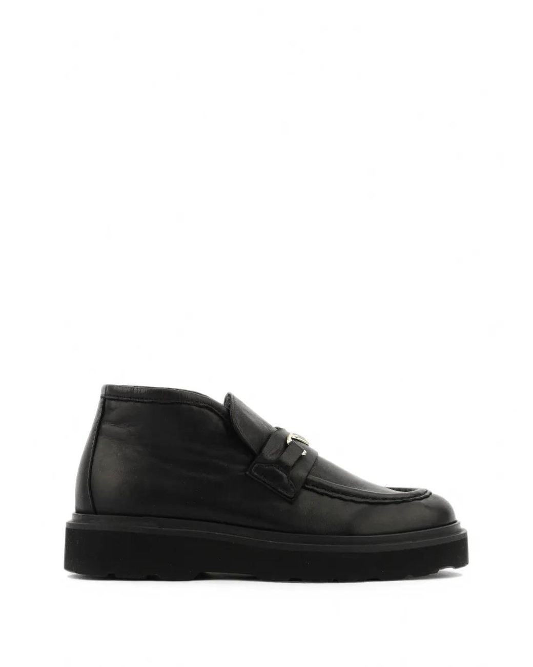 Nubikk Black Ella Monroe Logo-Plaque Loafers