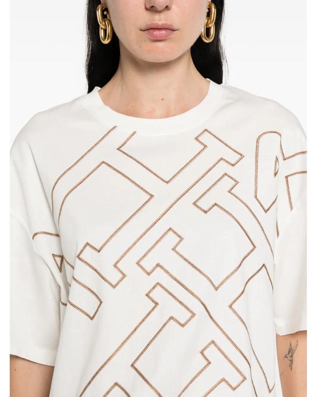 Herno White Graphic T-Shirt