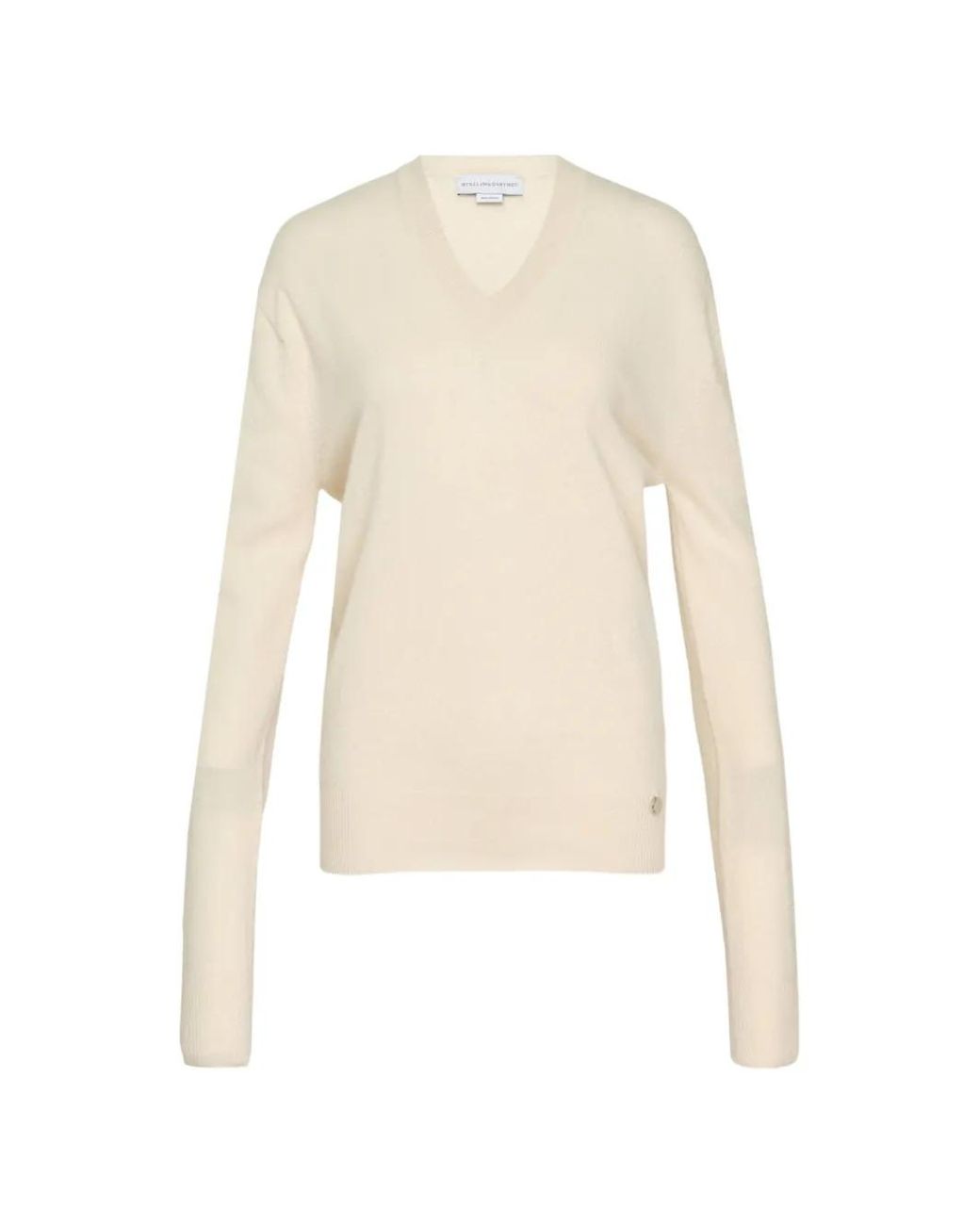 Stella McCartney White V-Neck Sweater