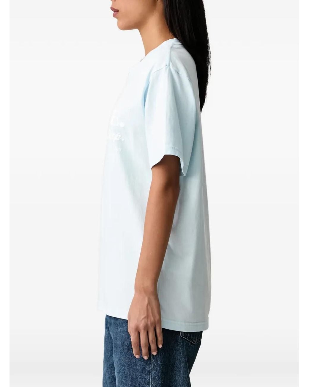 Sporty & Rich White Slogan-Print T-Shirt