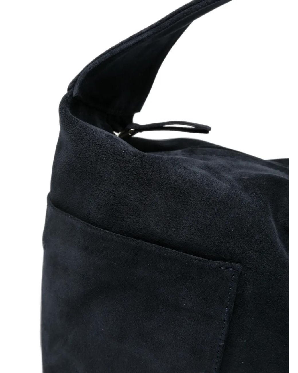 GIMAGUAS Black Sac Cabas À Empiècements En Daim