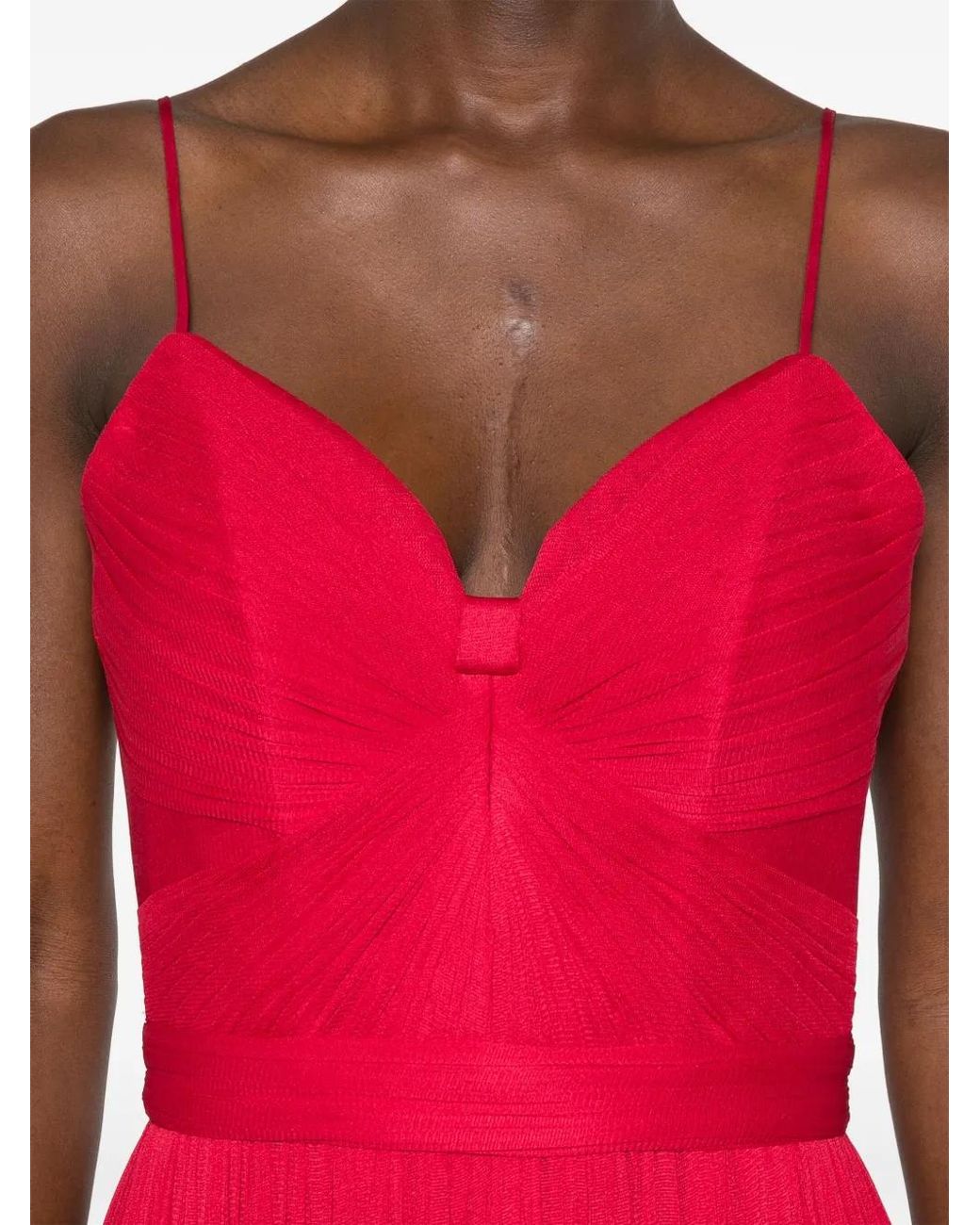 Cristallini Red Hestia Maxi Dress