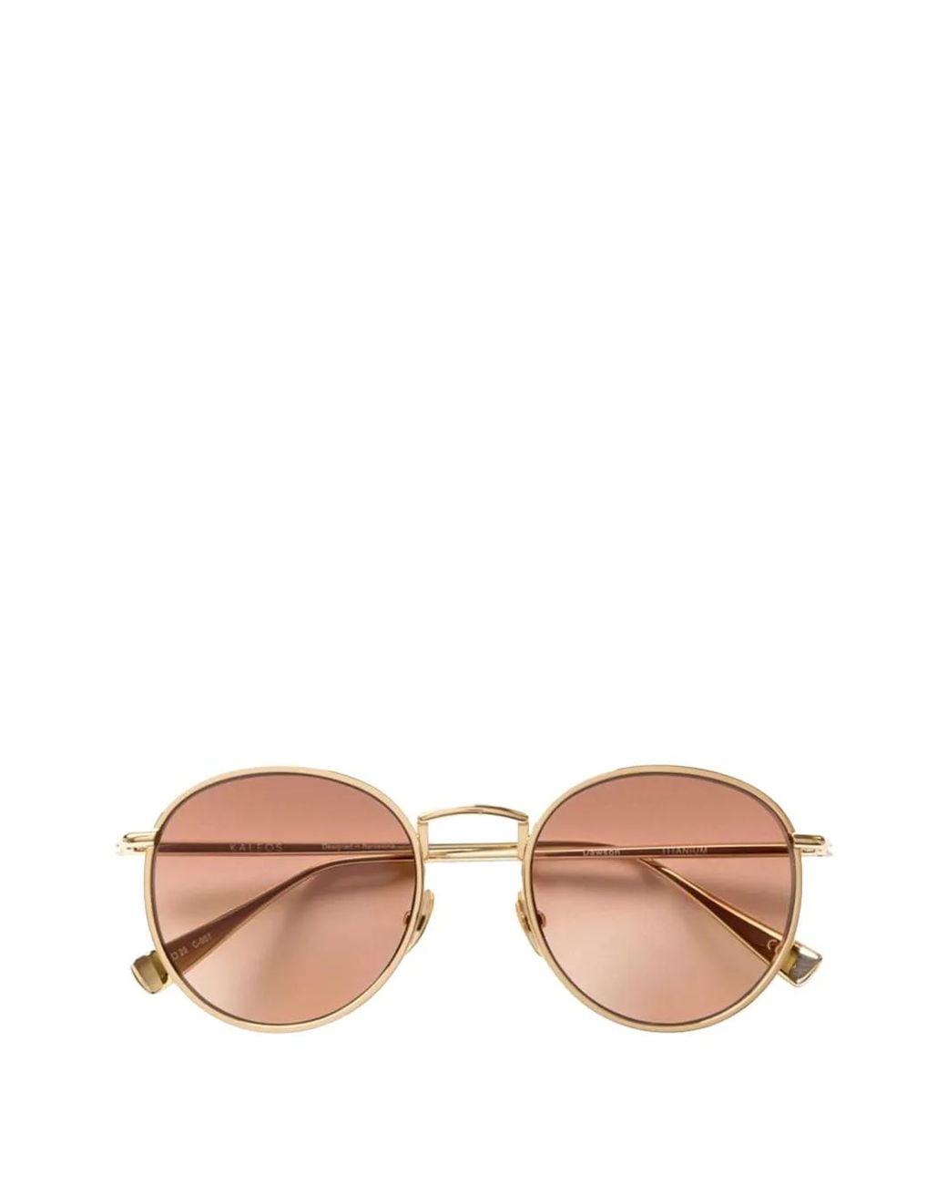 Kaleos Eyehunters Pink Dawson Round-Frame Sunglasses