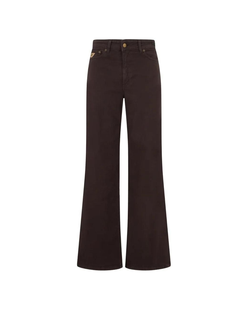 Lois Brown Wide-Leg Jeans