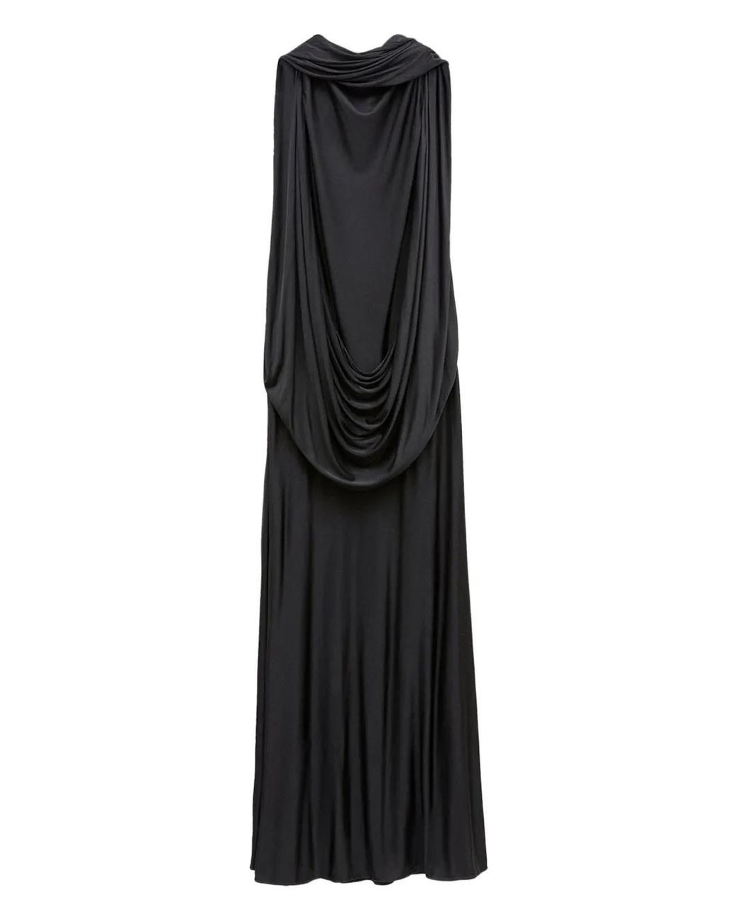Loewe Black Anagram Pebble-Detail Maxi Dress