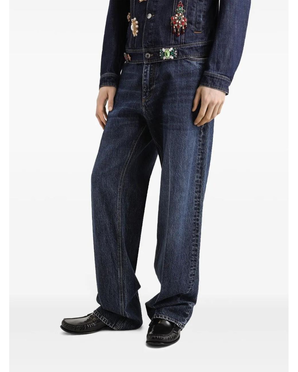 Dolce & Gabbana Blue Trousers for men